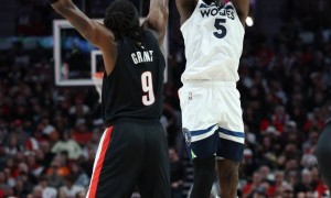 杨瀚森NBA生涯首秀2分1板 开拓者遭森林狼逆转