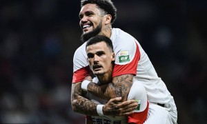 中超-恩里克双响迪力穆拉提世界波 梅州半场连丢4球1-4玉昆