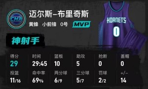 季前赛-三球23+8布里奇斯29+10 黄蜂大胜灰熊